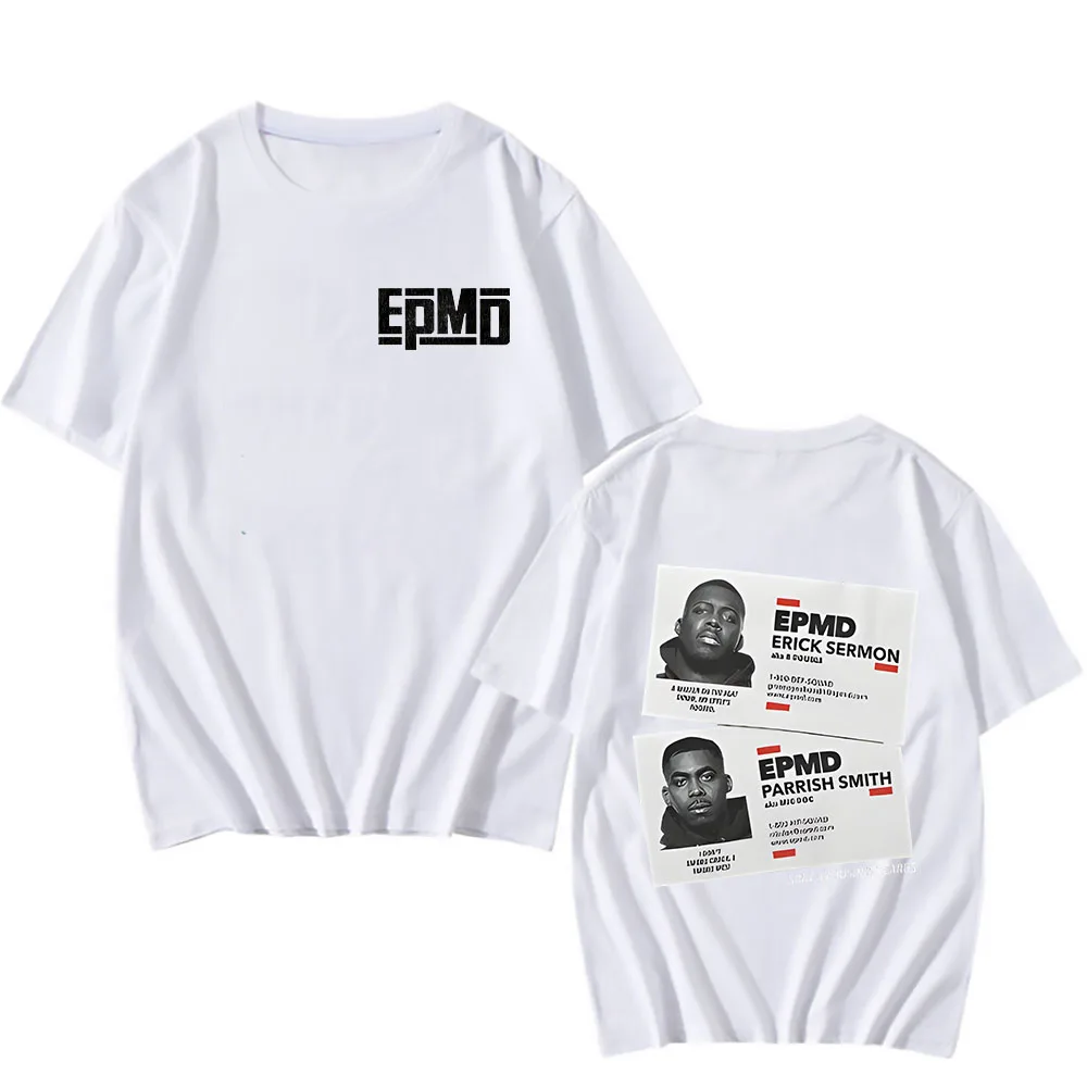 Camiseta con logotipo de música de EPMD Old School para hombre y mujer, Camisa de algodón suelta de manga corta, Hip Hop, Rap, ropa de verano, nueva