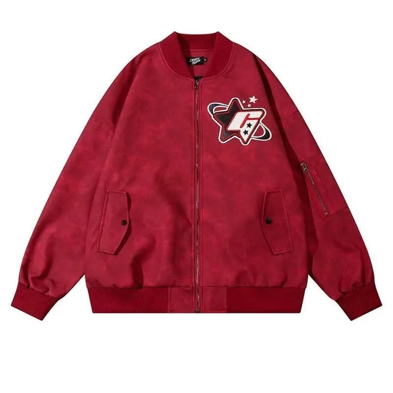 Amerikanische Baseball jacke Uniform Paar y2k Straße lose Jacke für Männer und Frauen harajuku y2k Mode koreanische Hip-Hop-Oberbekleidung