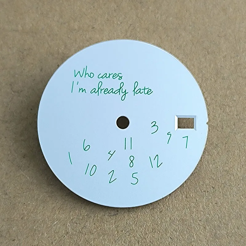 Esfera de reloj NH 35, accesorios de esfera, esfera de 28,5mm para accesorios de reloj de movimiento mecánico 35/36