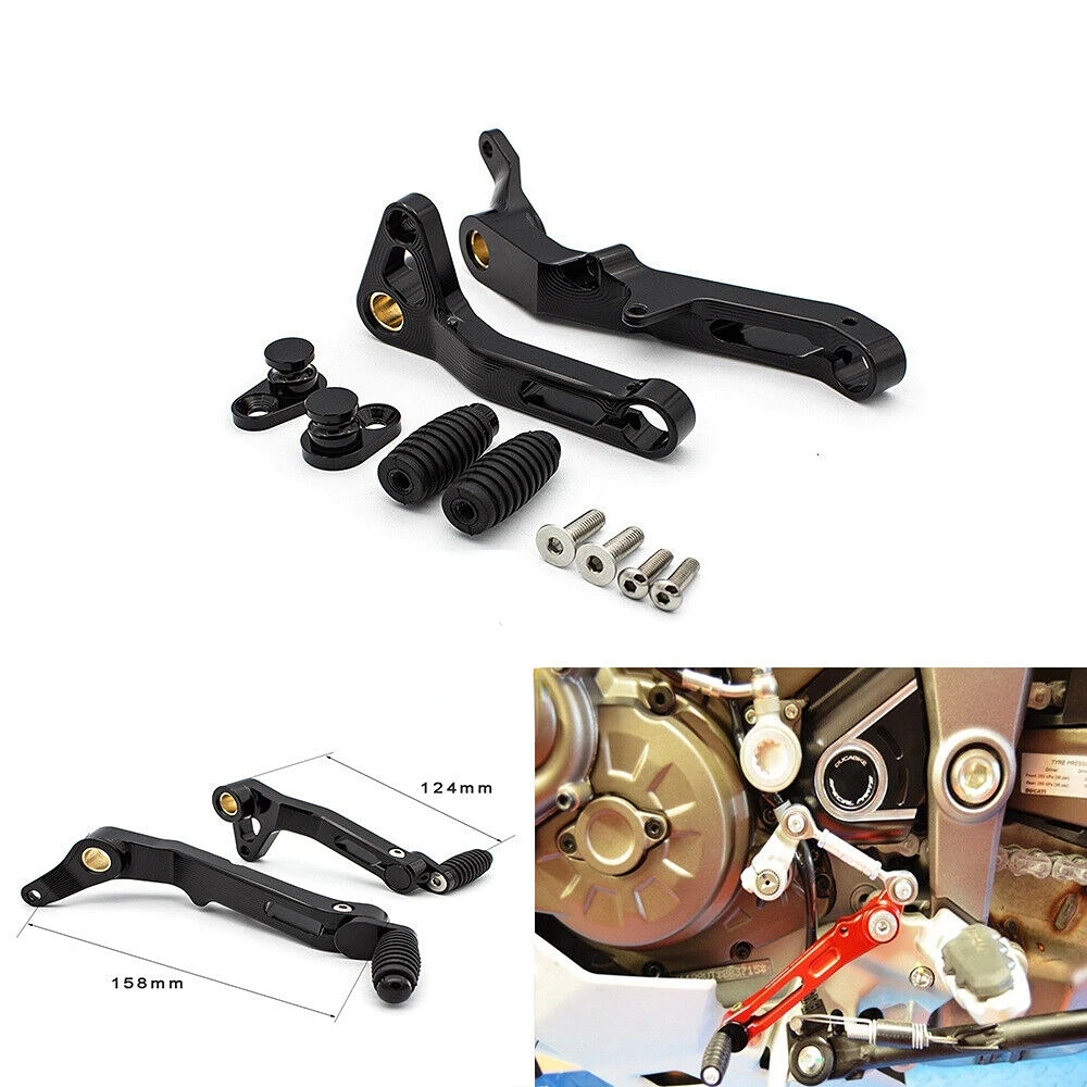 

Черная педаль рычага переключения передач для Ducati Multistrada 1200 2015 Hyperstrada 821 2013 MONSTER 821 1200