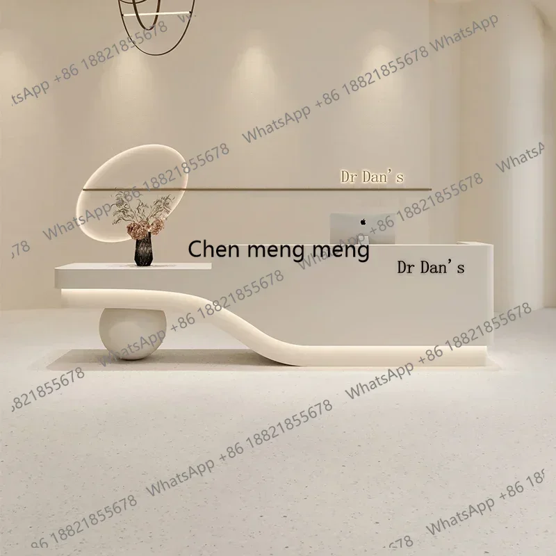 X188 Home Counter Store Pulpit For Church Beauty Salon Reception Counter For Shop Beautician Institute Cash Register Office Desk