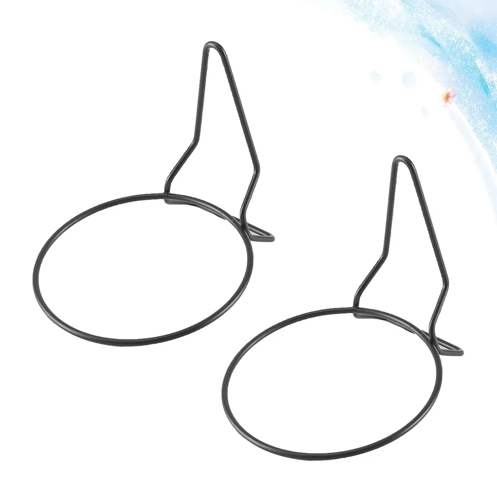 2Pcs Art Flowerpot Bracket European Style Hanging Flower Pot Stand for Indoor Outdoor Balcony Table Plant Holder