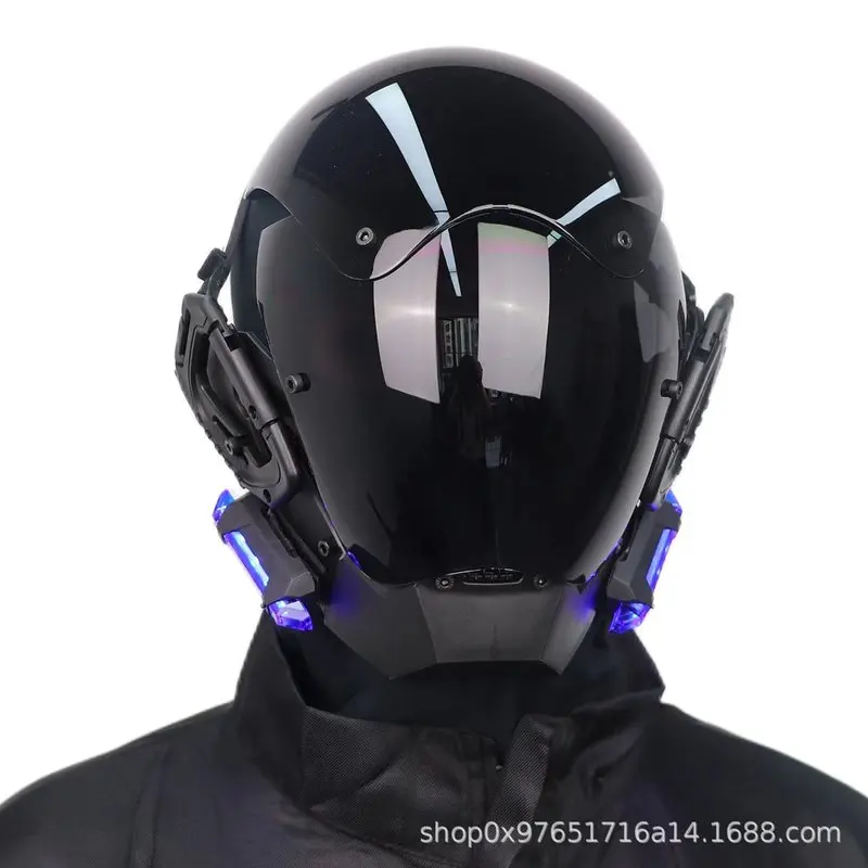 

New Cyberpunk Helmet Shinobi Mask Robot Samurai Mask Cosplay Techwear Cyber Punk Hi-Tech Helmet Armor Futuristic Toys Gift