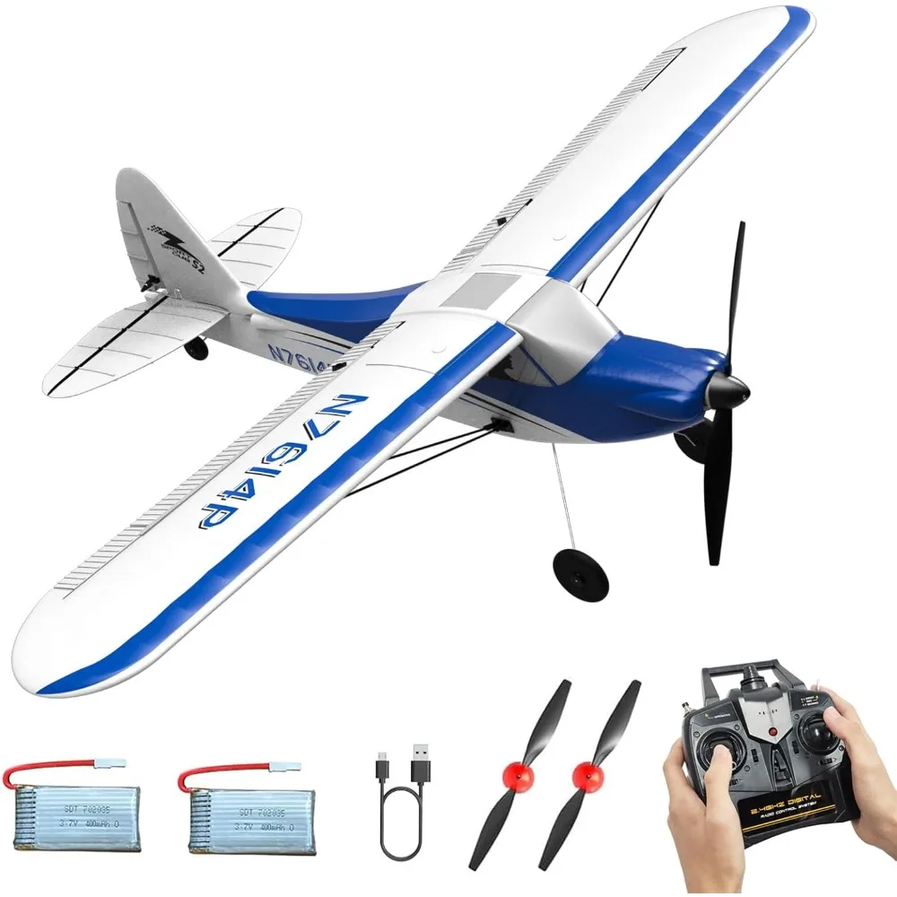 Gotowy do lotu 4-kanałowy samolot RC Sport Cub 500 S2 z żyroskopem i funkcjami akrobacyjnymi