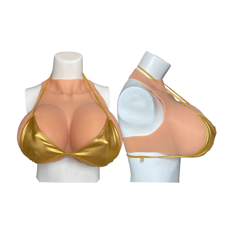 

Silicone Breast Forms for Cross-dress Trans Celebrity Cosplay Lifelike Nipple Areola Plump Soft Shake Fake Boobs Enhance Skin