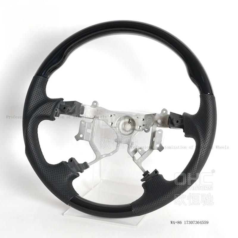 Suitable for Toyota 04-09 Land Cruiser/Prado, modified and upgraded with a walnut wood steering wheel