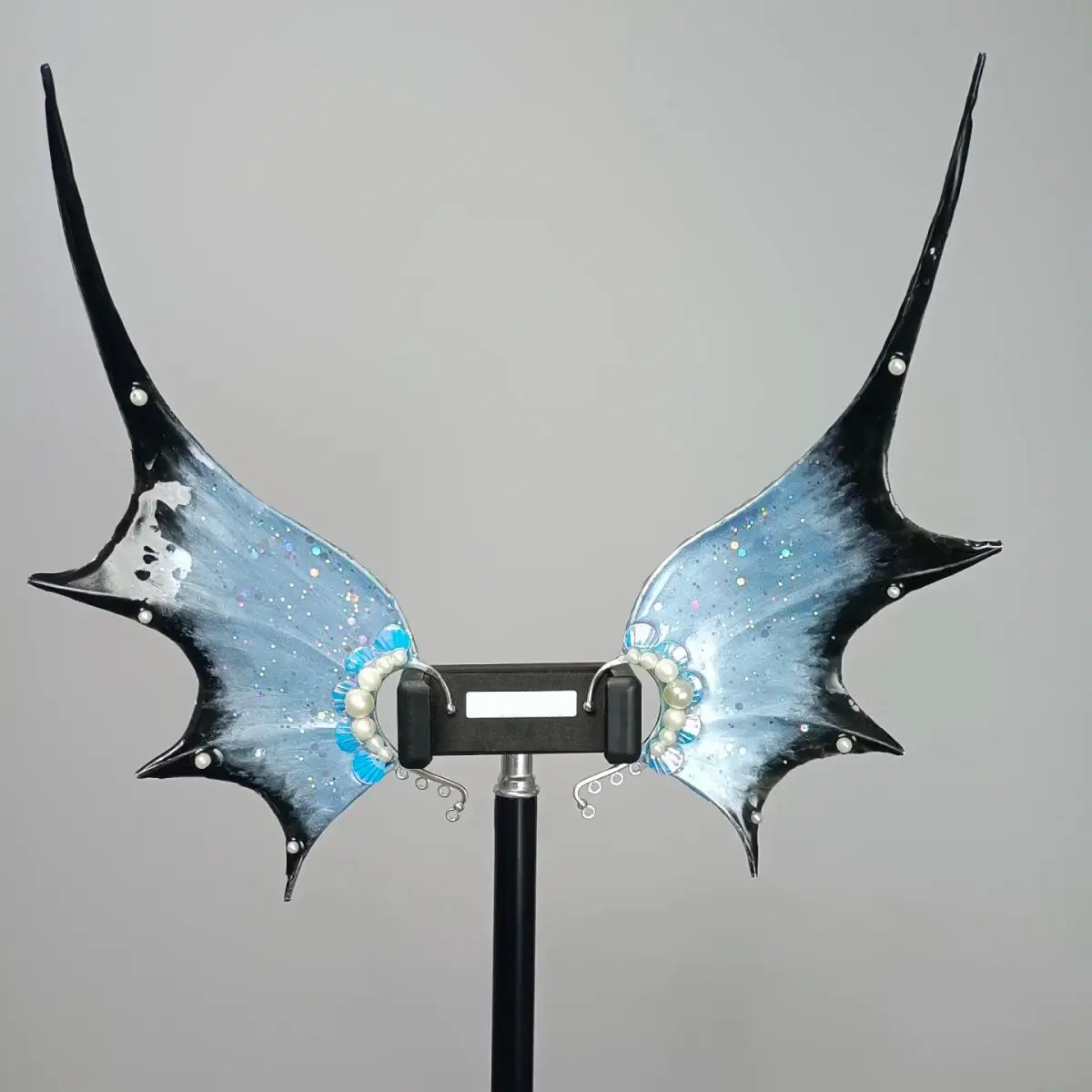 NEW Mermaid Ears COS Gradient Shark Ears Headdress Fairy Wizard Hair Accessories Shark Ears Mermaid Props Photo Cosplay 2