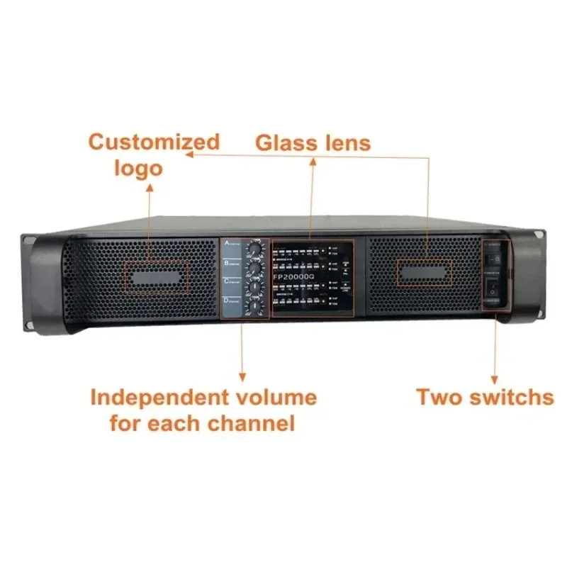 FP14000Q Professional Audio Amplifiers Subwoofer Speakers 4-channels Power Amplifier 14000watts Class-TD