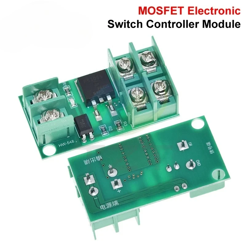 1/3-Panel DC 5V-36V Panel Kontrol Sakelar Pemicu Pulsa Elektronik Modul Driver MOSFET Cocok untuk Motor LED dan Pompa