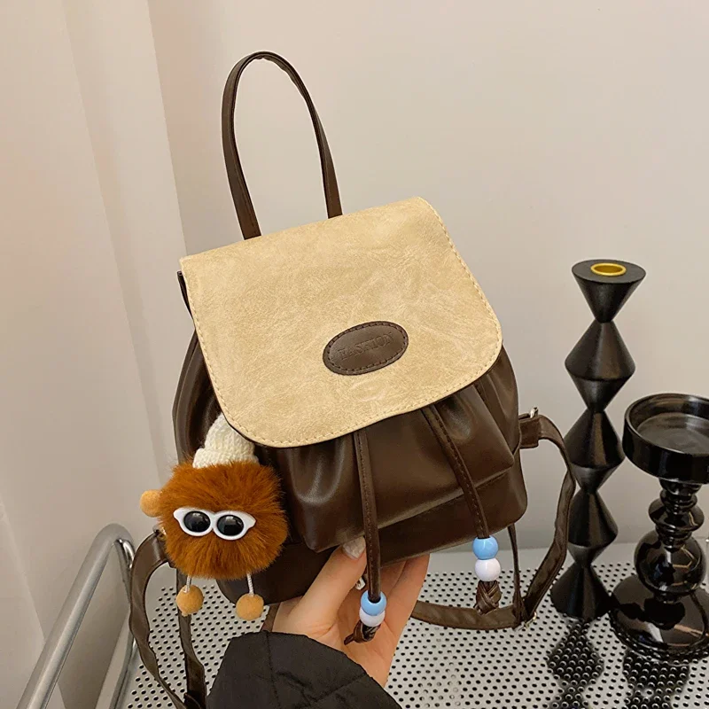 

Retro Academic Sle Women's Bapa Buet Bag Trendy Color Blo Versatile Handbag Fall Winter New Arrival Soft PU Leather