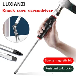 LUXIANZI High Hardness Lengthen Screwdriver Magnetic Bit For Car repair Hand Tool Industry knocked Slotted/Phillips Screw Driver