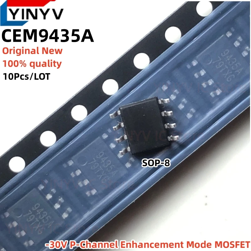 P-Channel MOSFET 9435A CEM9435A Compatible with APM9435 FDS9435A SI9435 CET9435A SDM9435A ME9435A with the same functionality