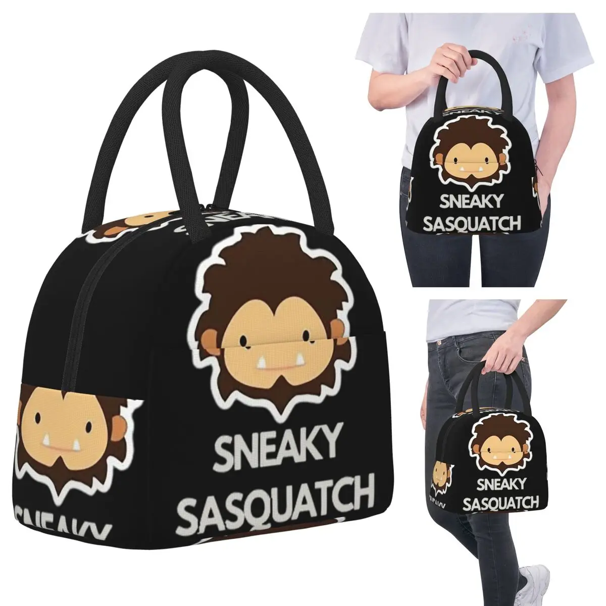 

Sneaky Sasquatch Insulated Lunch Bag for Women Office Cooler Thermal Food Box Tote Leakproof Lunch Boxes Container