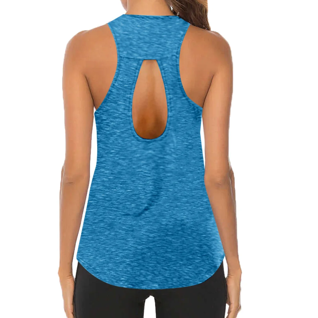 2024 Women Yoga Tops Sexy Tank Tops Loose Thin Sports Vest Breathable Sleeveless T-shirt Gym Fitness Running Shirts Girls