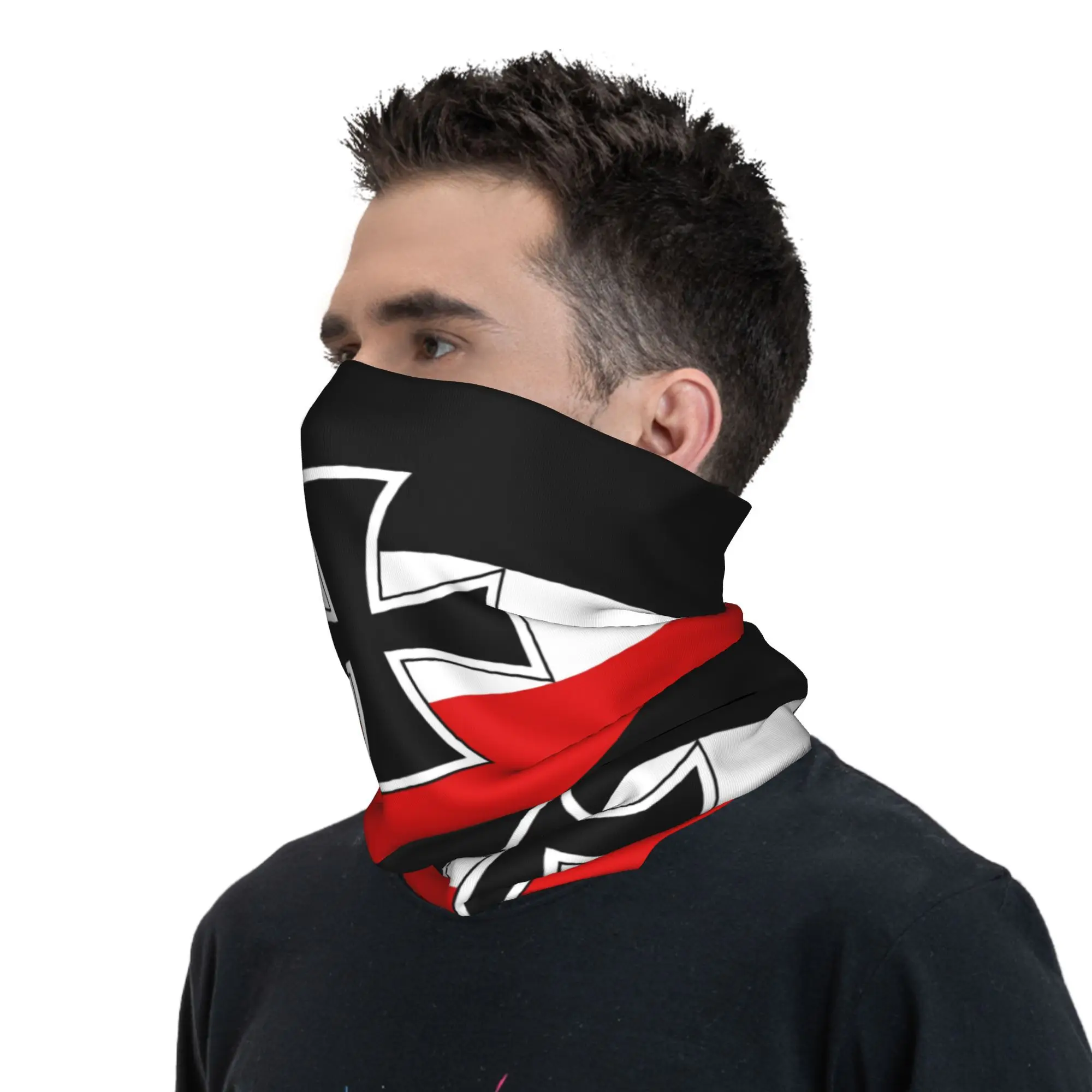علم مخصص للإمبراطورية الألمانية باندانا الشتاء الرقبة أدفأ الرجال يندبروف التفاف الوجه وشاح العلم البحري الوطنية الجراب عقال