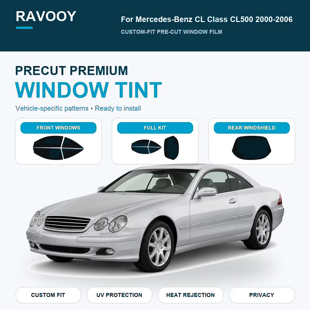 premium-precut-window-tint-kit-front-rear-windows-rear-windshield-for-mercedes-benz-cl-class-cl500-2000-2006-nano-ceramic-film