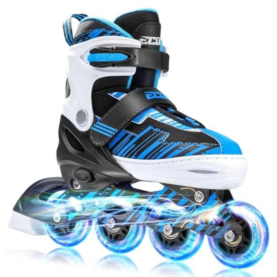 Adjustable Inline Skates Boys and Girls Ages 5-8 8-12 with Light up Wheels Roller Skates for Ages 4-12, Teen Skates for Beginne