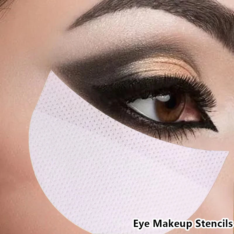 20 stks/pak Oogmake-up Stencils Wegwerp Oogschaduw Stickers Eyeliner Schild Geënt Wimpers Isoleren Wimper Verwijderen Patches