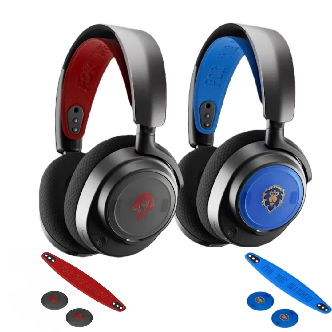 Audífonos Inalámbricos Originales SteelSeries Arctis Nova 7/Nova Pro, Diadema y Placas de Altavoz, Cubiertas Laterales para Audífonos, Edición Limitada