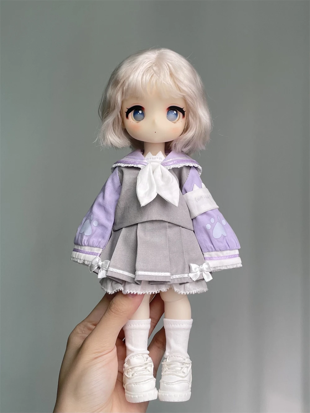 BJD poppenkleertjes geschikt voor 1/6 maat 1/3 hoed Cute Meow Search Team kledingset popaccessoires (4 punten)