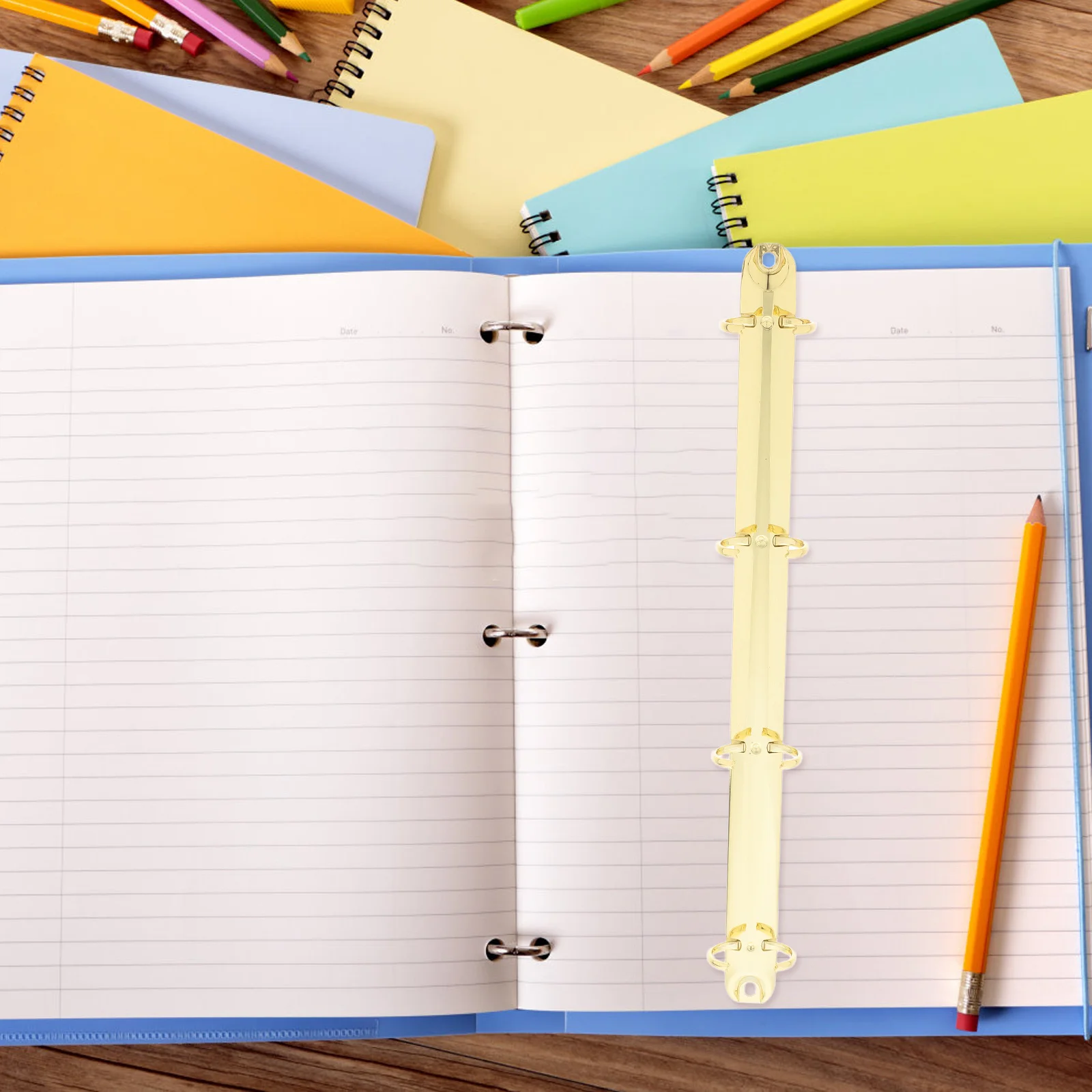 

Metal 4 Ring Binder Mechanism Strong Replacement Kit for A4 Project Binder Document Storage Loose Leaf Binding Office Use