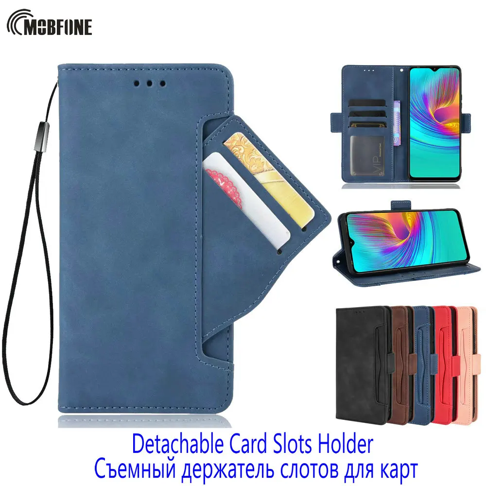 for Oukitel WP6 Shockproof Leather Case Flip Wallet Removable Card Slots Book Full Cover for Oukitel WP 6 WP 5 C21 C23 C19 C22