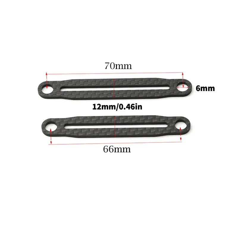 Poste de montaje delantero y trasero de fibra de carbono para TAMIYA TT02 XV02 XV01 1/10 RC, piezas de actualización de coche, accesorios