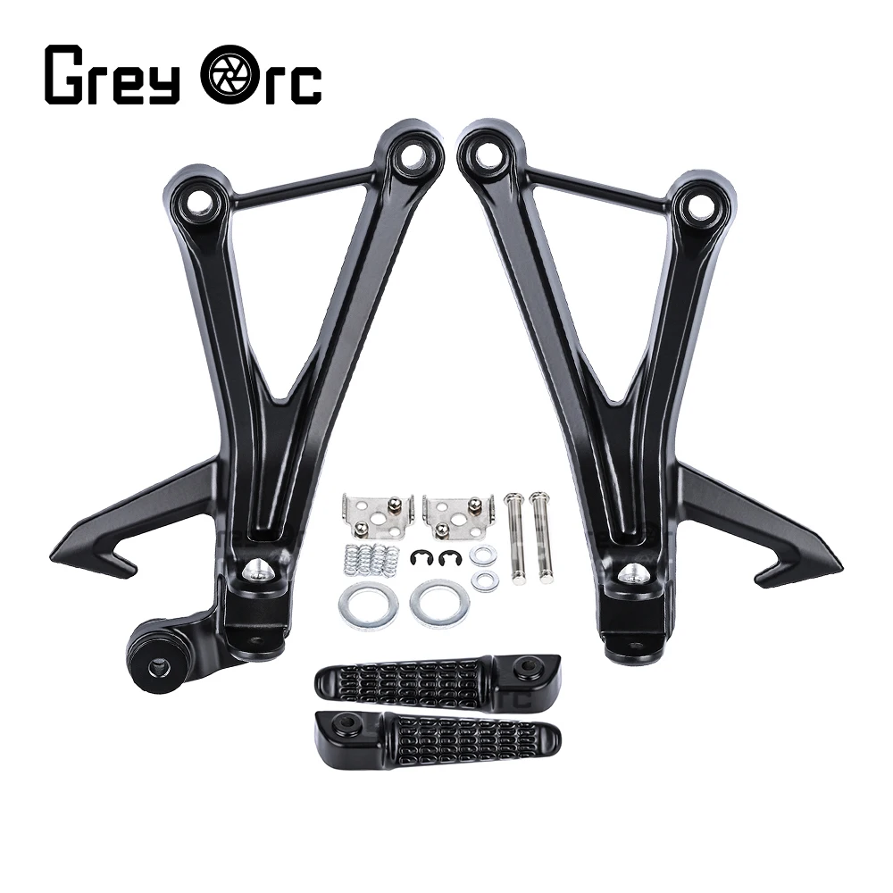 

Motorcycle Rear Passenger Footrests For Kawasaki ZX-4RR ZX-4R 2023-2024 Foot pegs Brackets ZX4RR ZX4R Motorcycle Accessories