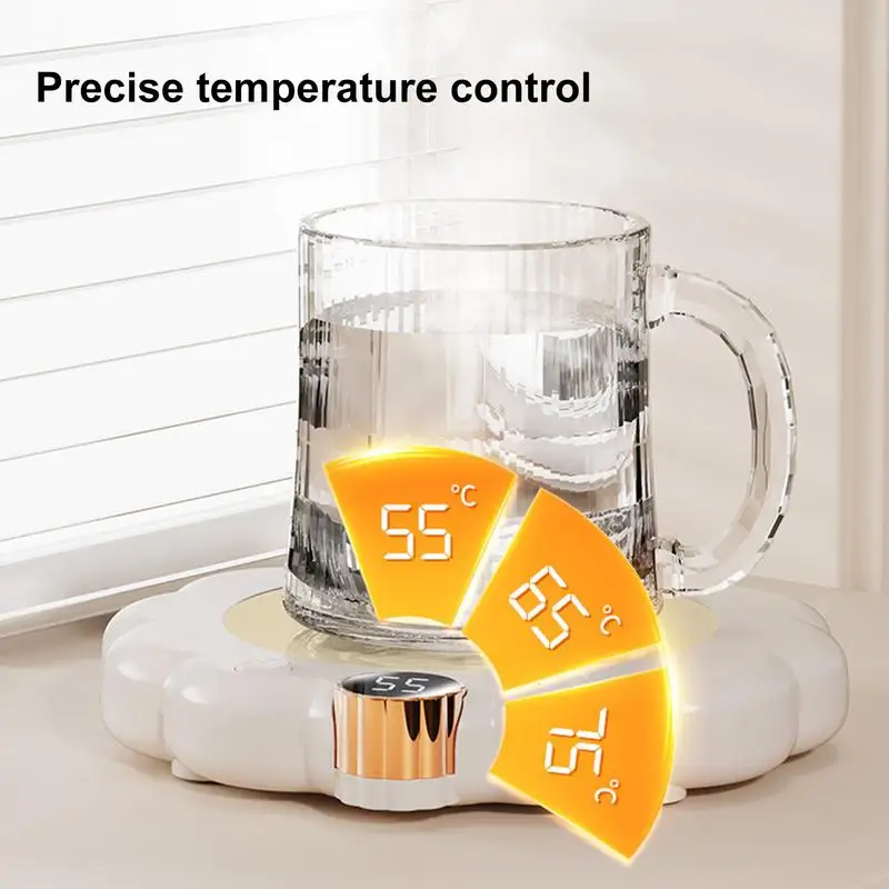 Electric cup heater fast heating with digital display smart constant temperature multifunctional milk coffee heating pad