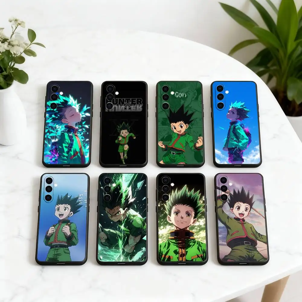 

H-Hunter G-Gon F-Freecss H-Hunter-GF Phone Case For Samsung Galaxy A73,A72,A71,A70,A53,A52,A51,Soft Silicone Black Cover