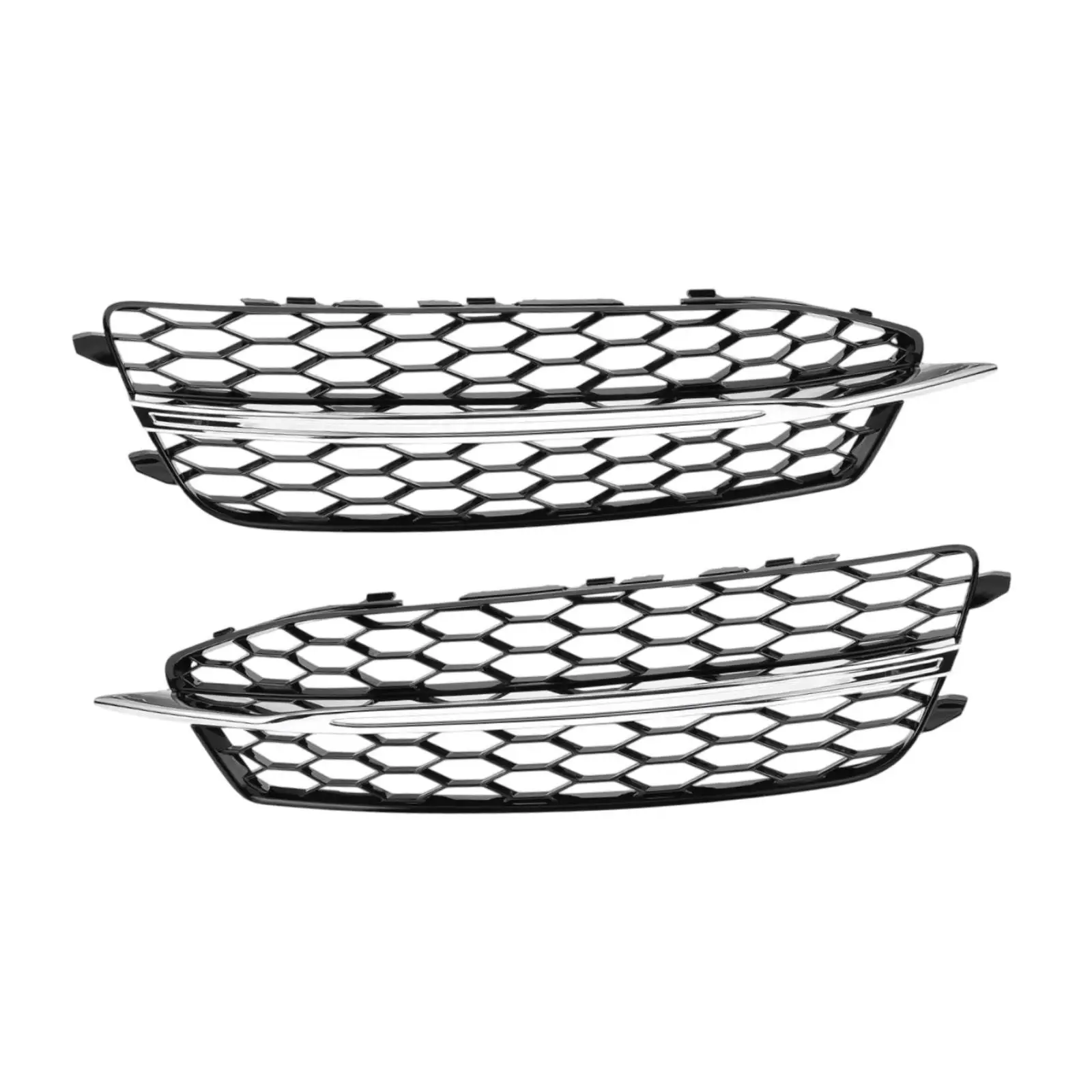 

2x Grille Trim 4G0807682D Car Grille Protection Net for Audi 2011-2014