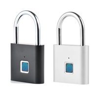 Electronic Semiconductor Fingerprint Lock Smart Door Lock Rechargeable Security Padlock for Dormitory Home