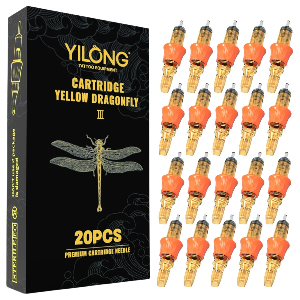 

YILONG 20PCS Individual Package RM Cartridge Tattoo Needles Permanent Make-Up Tattoo Tool for Tattoo Machine Pen