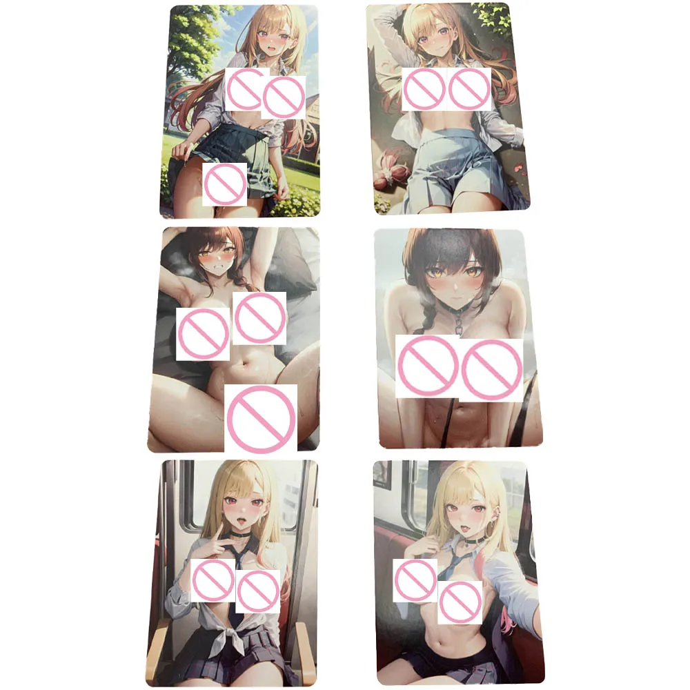 Anime Sexy Nude Card My Dress Up Darlings Kitagawa Marin Collection Card Big Breasted Girl Gentleman Card Anime Peripheral Gifts
