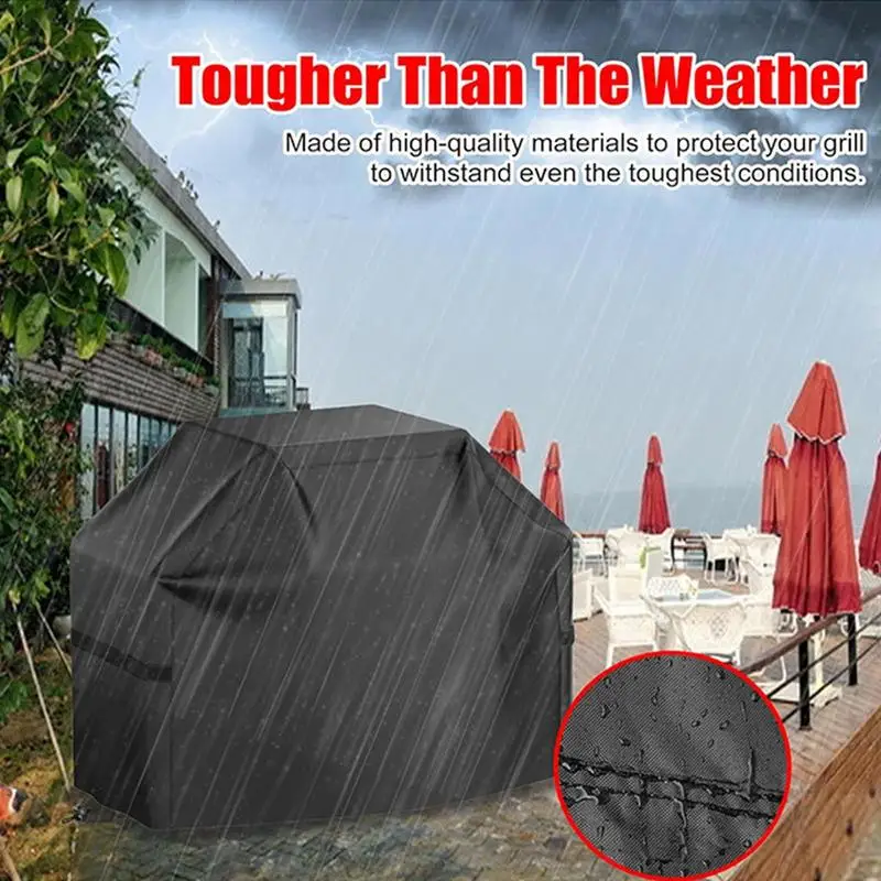 Waterproof BBQ Cover Heavy Duty BBQ Cover Waterproof 58Inches Grill Cover Weather Resistant Protective Cover UV Resistant Large