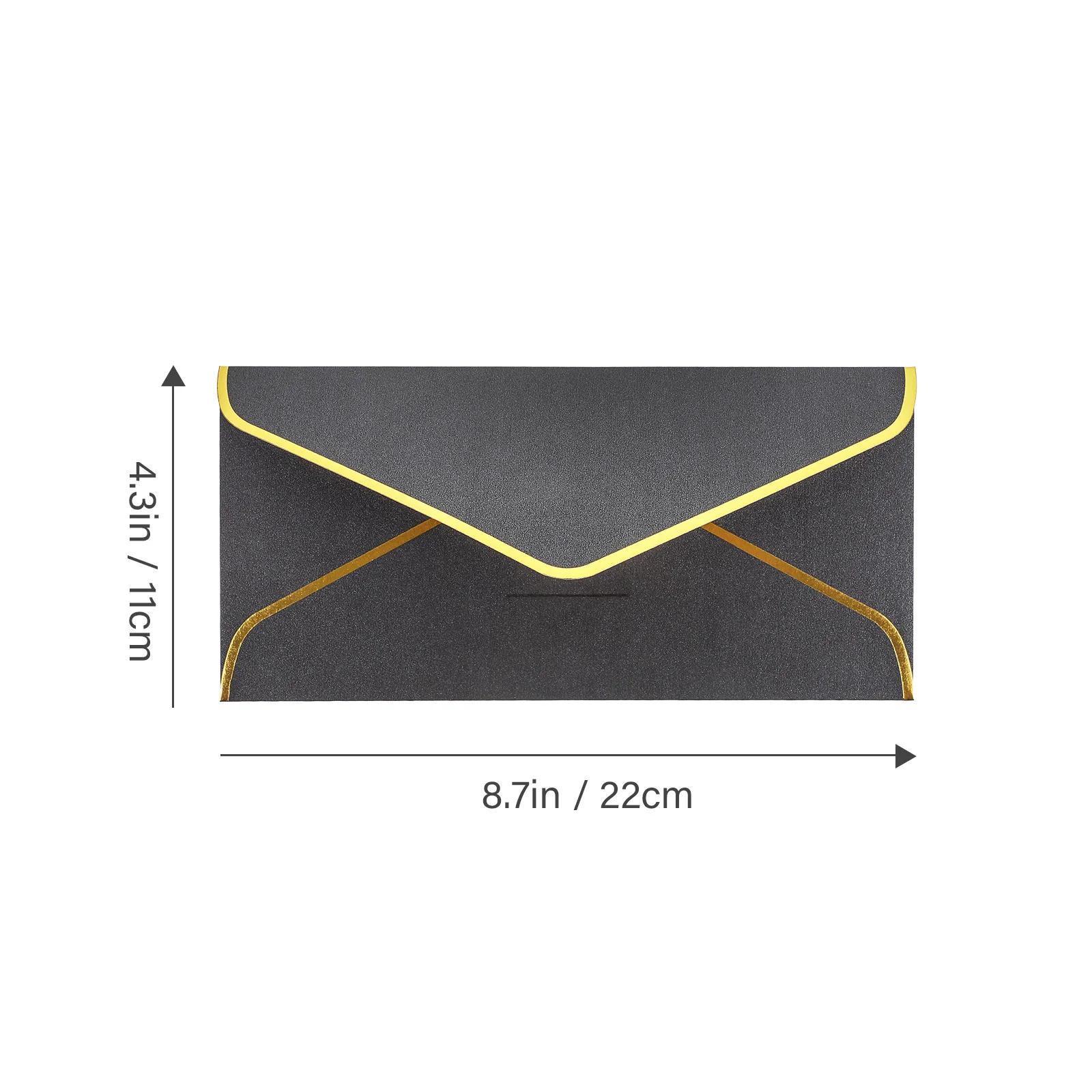 10Pcs Luxury Gold Foil Envelopes High-End Paper Material Perfect for Cards Invitations Cash Keepsake Portable Party Accessory