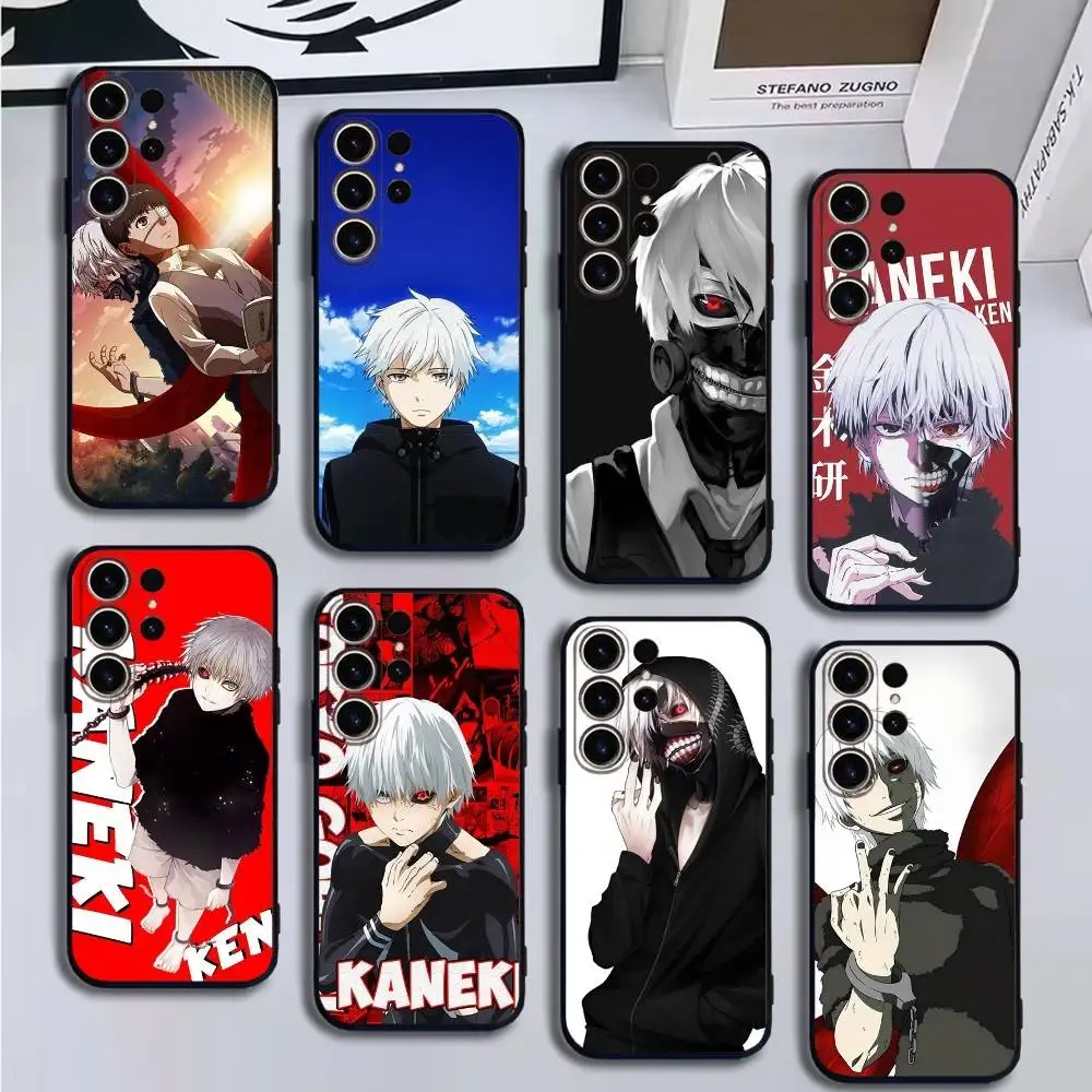 

Tokyo Ghoul Anime Ken Kaneki Phone Case For SamsungS25,24,21,22,23,30,Ultra,20,Plus,Fe,Lite,Note,10,9,5G Black Cover
