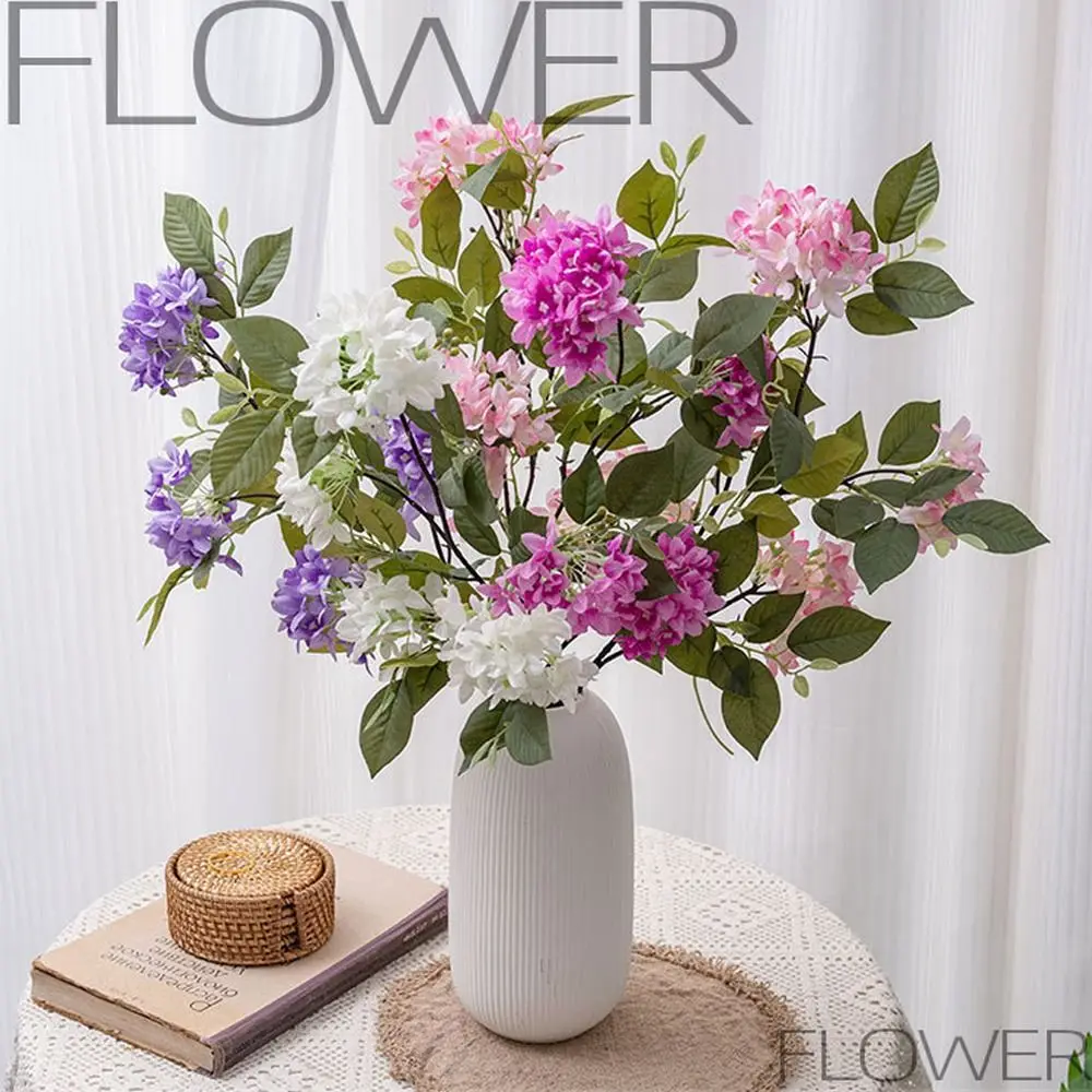 

Real Touch Artificial Lilac Flower Elegant Handmade Silk Lilac Flower Branch Luxury Fake Flower Outdoor Garden Decor