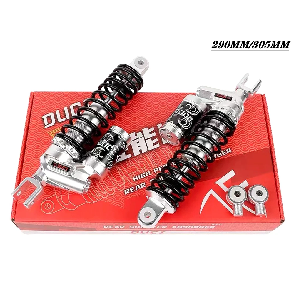 

290 305mm Motorcycle Shock Absorber Rear Suspension Damping Hydraulic Oil GAS Adjust For Niu Ninebot Scooter Dirt Bike ATV Quad