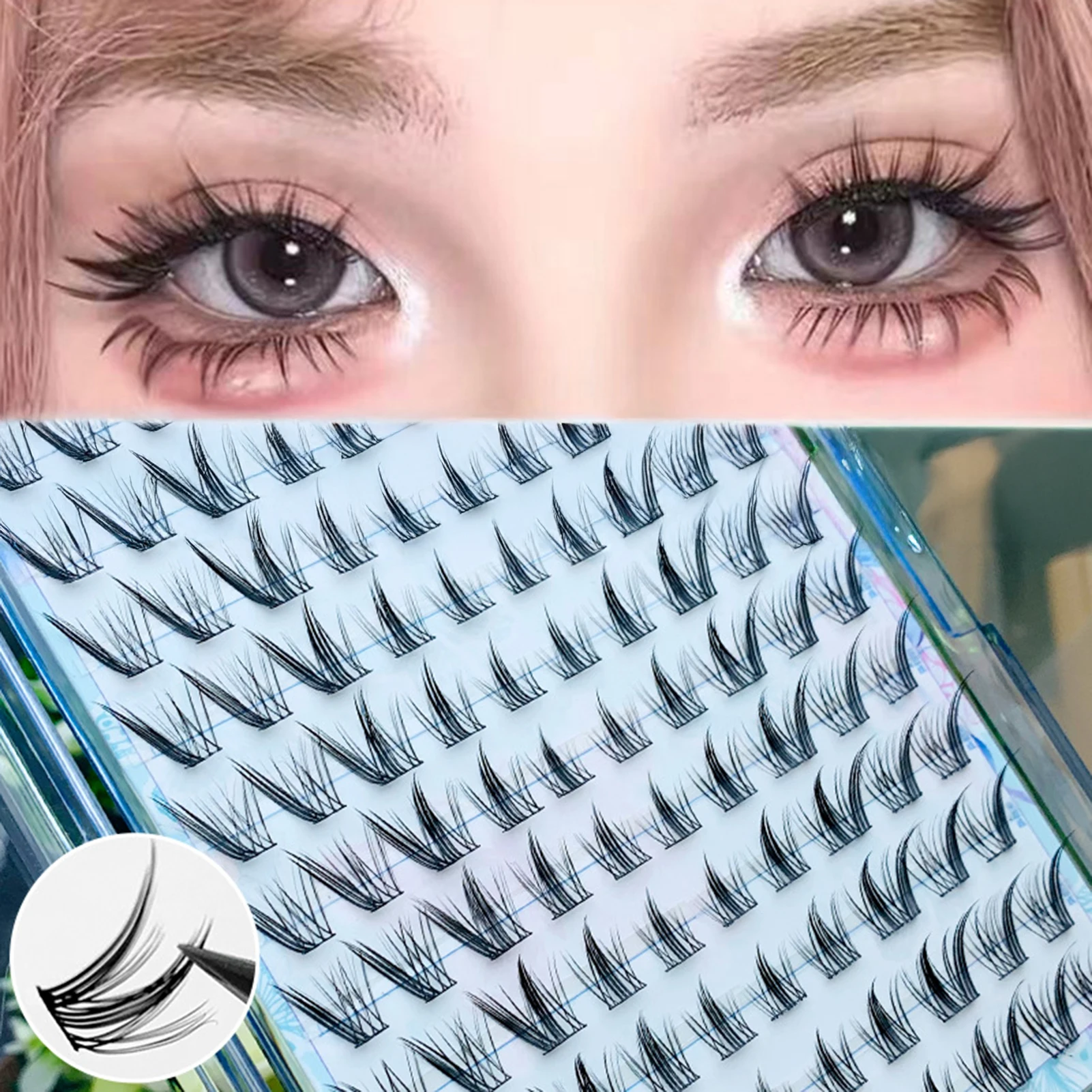 Daily 9-13MM Eyelash Clusters DIY Wispy Lash Extension Ideal for Cosplay and Costume Parties