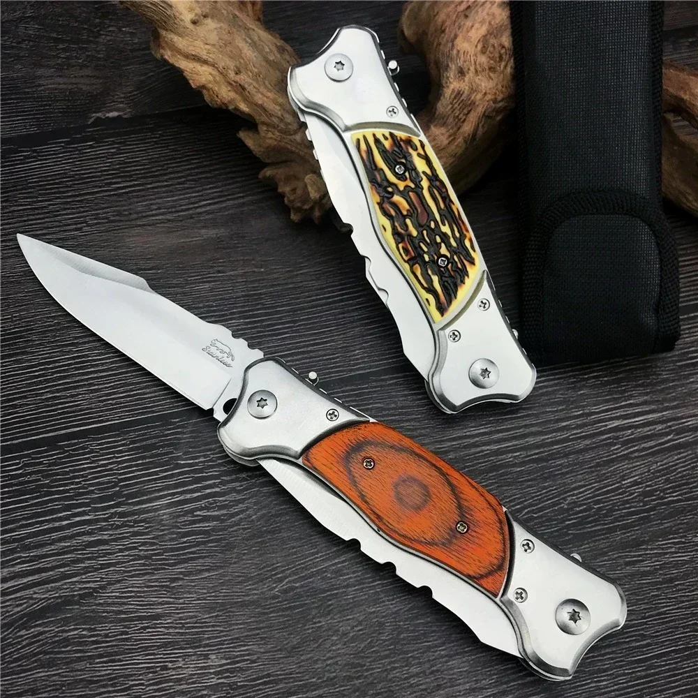 Russian Stainless Steel  Folding Blade Knives Self Defense Knife Hunting Knife Camping Survival Knife Army EDC Pocket Tools