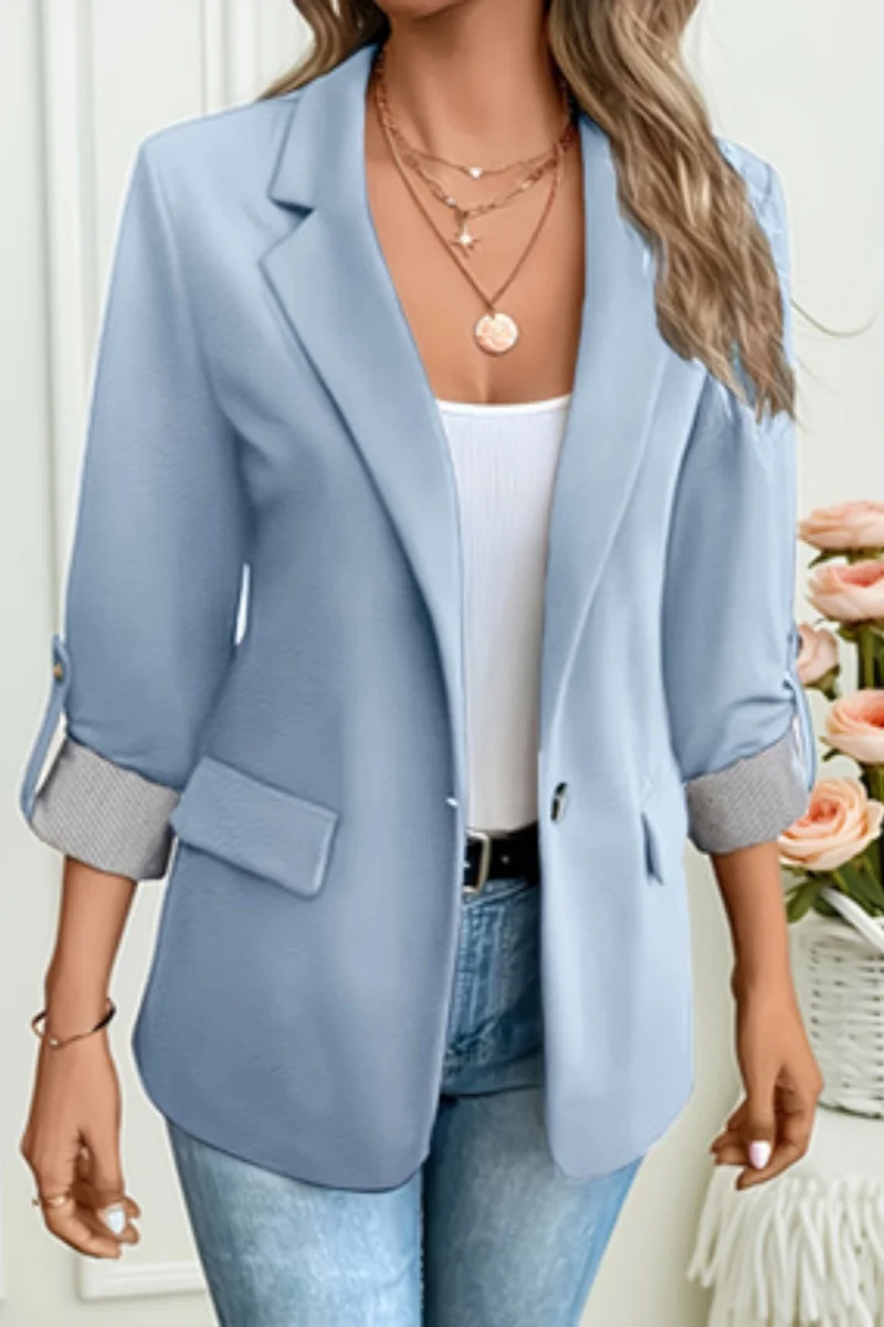 سترة بدلة نسائية عصرية أنيقة سترة نسائية كاجوال ملابس مكتبية #5