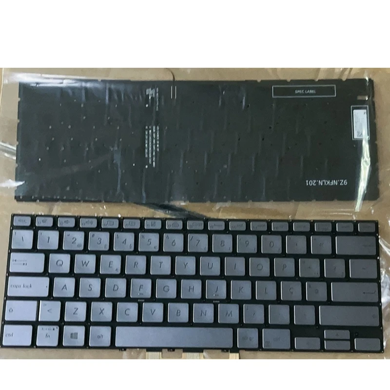 Imagem -04 - Teclado la us ru po para Asus Zenbook Flip 14 Ux462 Ux462da Um462 0knb0262nus00 Retroiluminado Novo