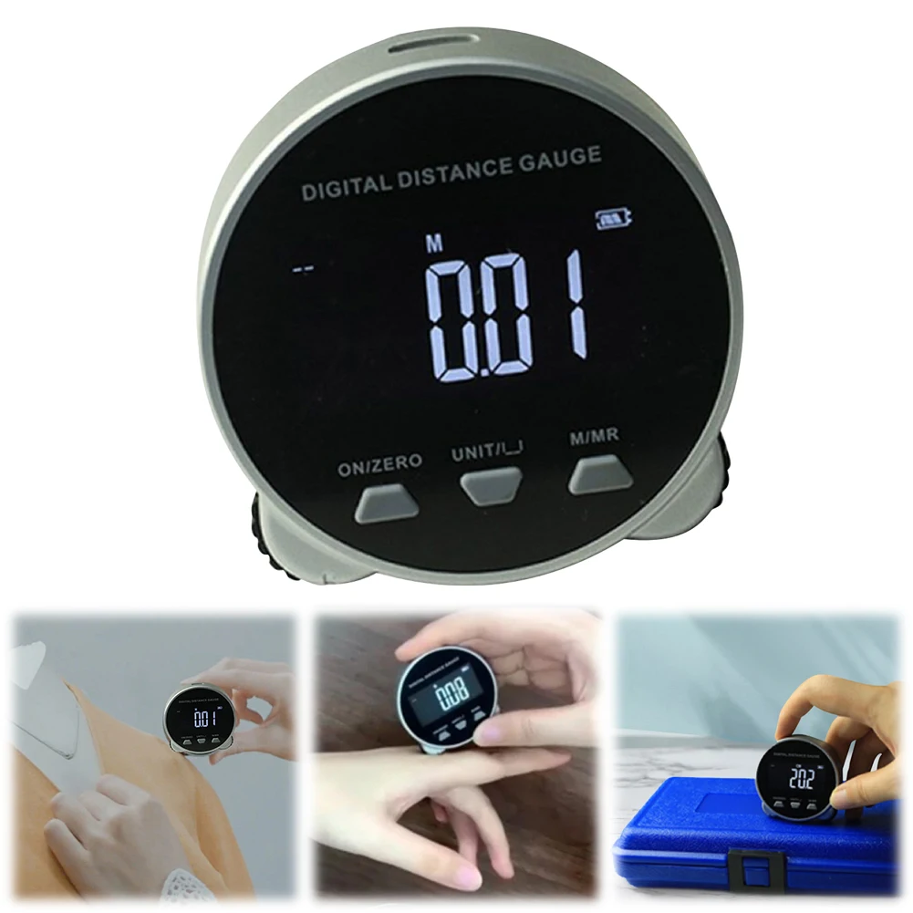 

Electronic Tape Measure Digital Roller Ruler Rechargeable Electronic Distance Meter Portable High Accuracy for Length Measuring