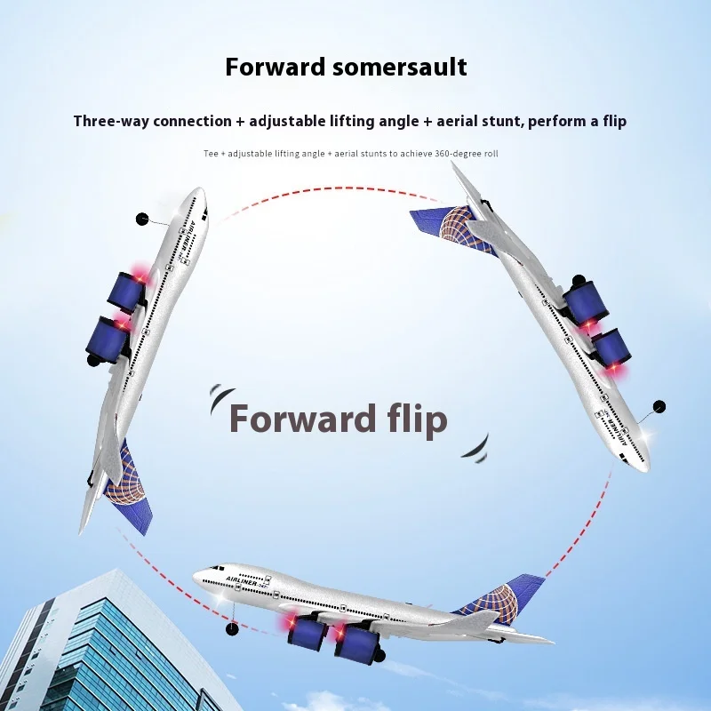 Remote control Boeing 747 Airbus fixed wing foam aircraft -3-channel glider model alternative version children's toy birthday gi