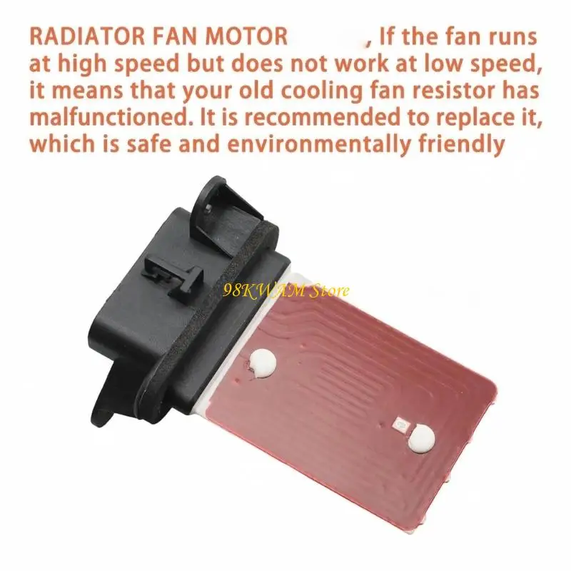 HVAC Blower Motor Resistor with Repair Wiring Harness and 5 Joining Pieces, Replaces 95018066, 973-867, 973867 and RU955 68UF