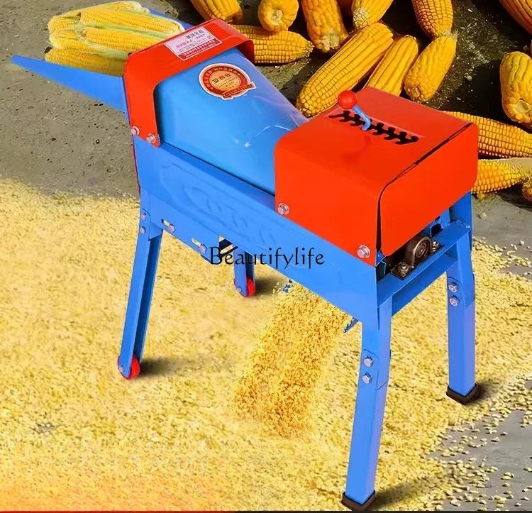 Electric corn thresher household small automatic corn kernel peeling artifact