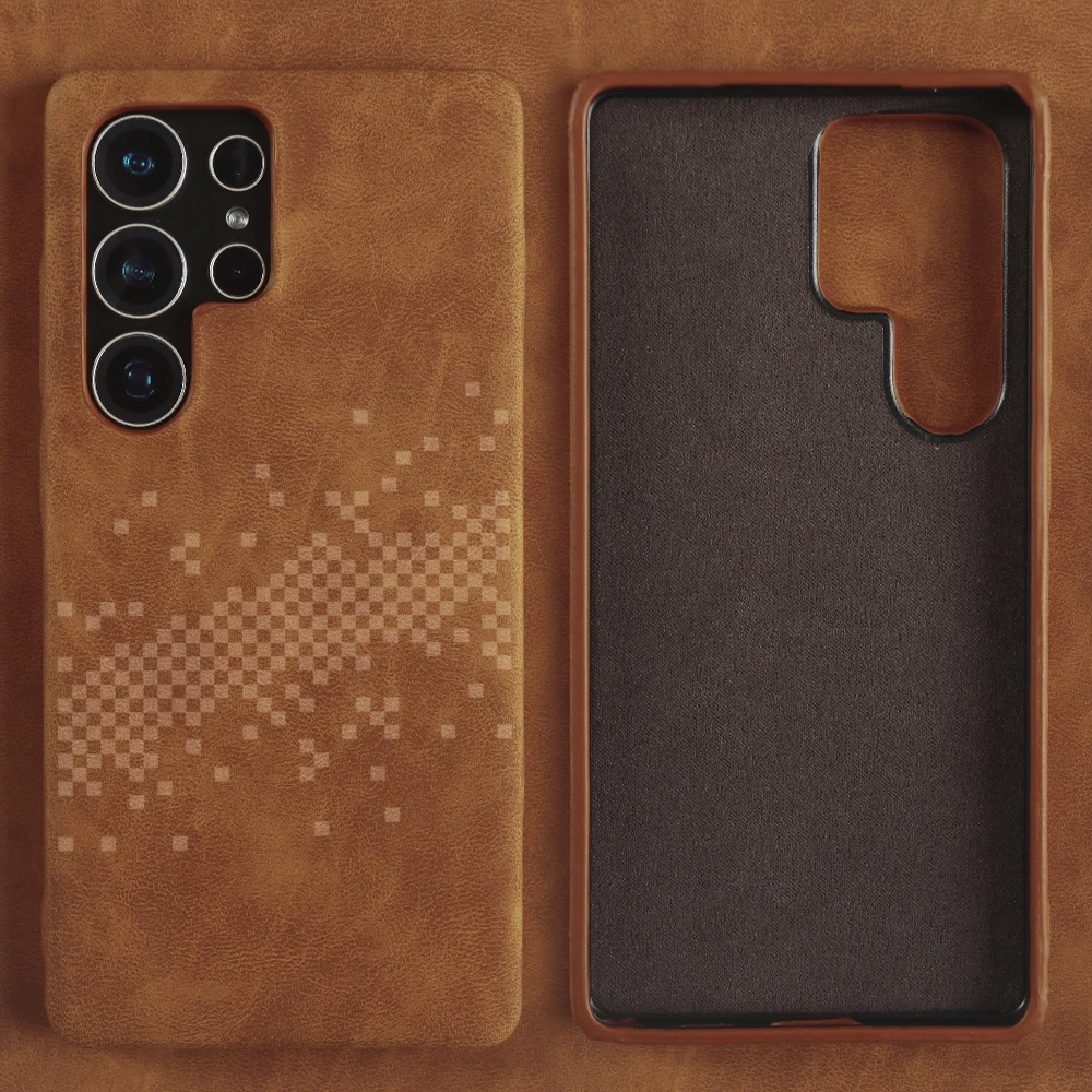 

Тонкий роскошный кожаный чехол для телефона Samsung Galaxy S25 Edge S24 Plus S23 S22 S21 S20 FE Note 20 Ultra 10 Plus Back Cover Funda