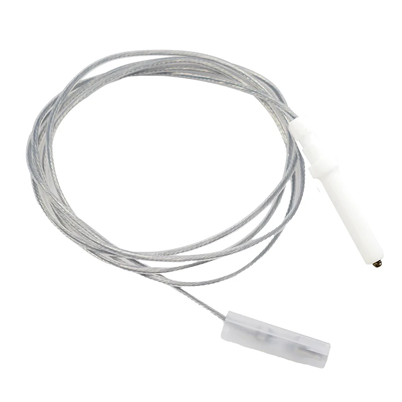 2 PCs 45mm Gas Cooktop Stove Spare Igniter Electrode Spark Plug 900mm Wire Ignition Ceramic Pin For Most Brand Gas Cooker Parts
