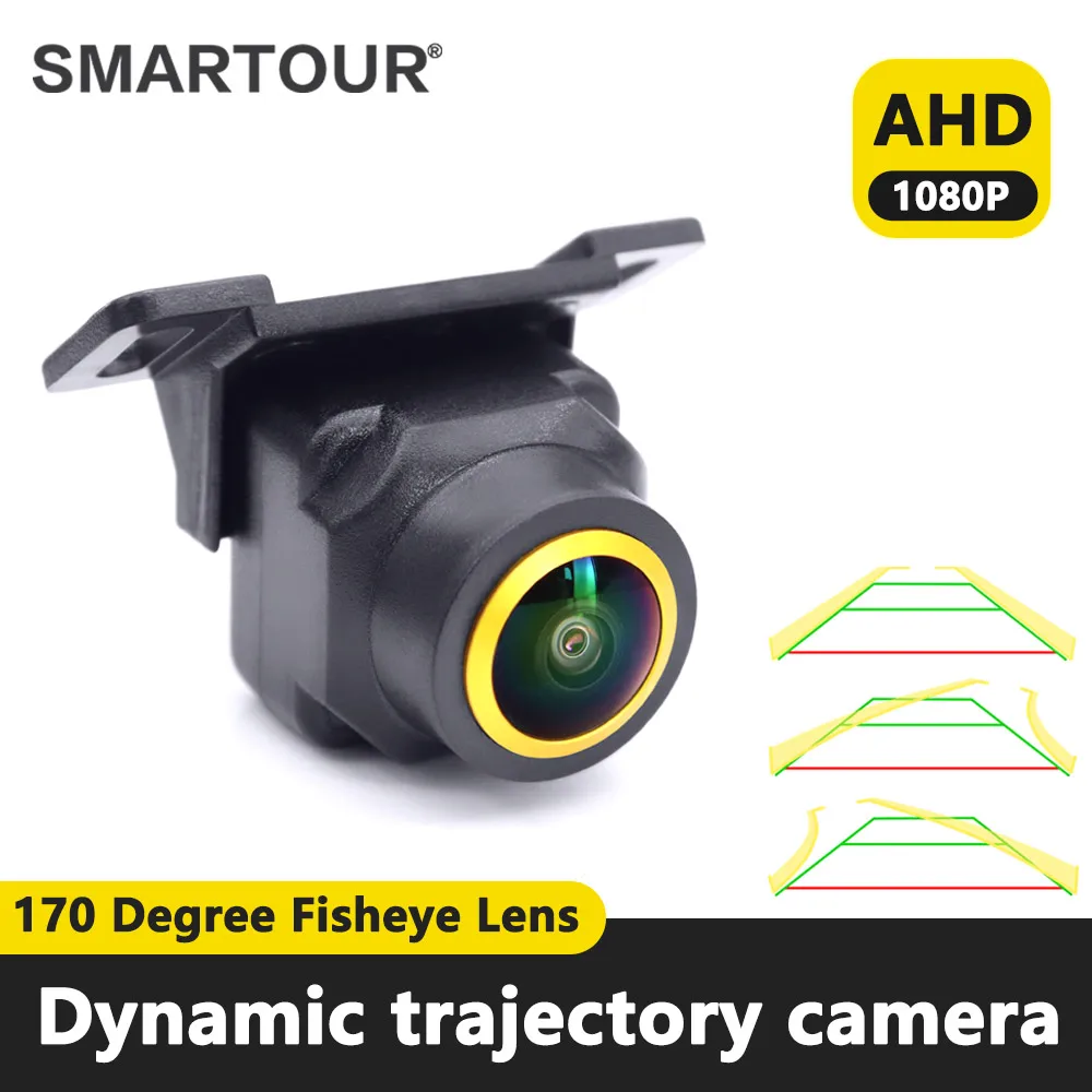 

AHD 1080P Universal Dynamic Trajectory Parking Line HD Car Rear Universal Night Version View Reverse Backup Parking Track Camera